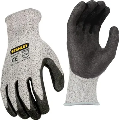 Produktbild von Stanley - Grip-Handschuhe "Level 5" - Polyäthylen FS6326 (Einheitsgröße) (Grau)