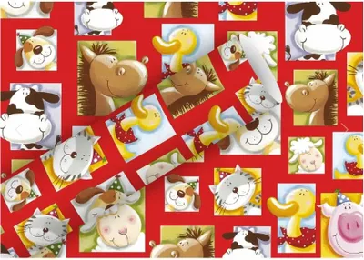 Produktbild von Braun & Company Geschenkpapier My Farm rot 2mx70cm