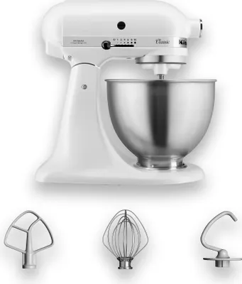 Produktbild von KitchenAid Classic 5K45SSE weiß