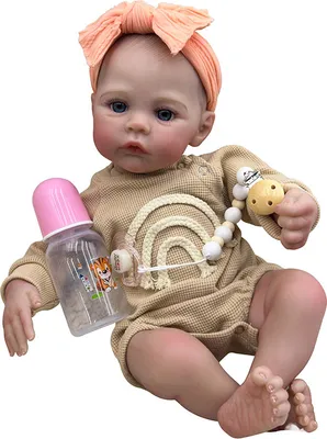 Obrázok produktu pre 45 cm mäkké telo reborn bábiky lúka s ručne maľovanými vlasmi zberateľská umelecká bábika vianočný darček