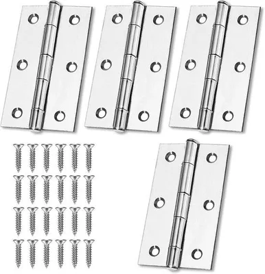 Immagine prodotto di 4 cassetti in acciaio, cassetti da 75 mm × 50 mm, cassetti da magazzino, cerniere per pianoforte, cerniere per pianoforte in acciaio inossidabile, cassetti, cassetti per ante di armadi