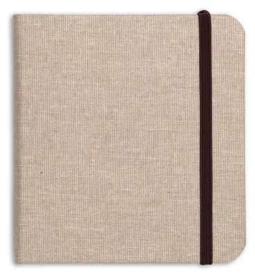 Produktbild von Clairefontaine Reisealbum Goldine Leinen, 32 Blatt 180g, 15x15 cm - Natur 96102C
