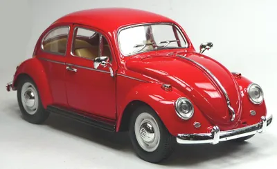 Produktbild von Klassiker: VW Käfer (1967) ca. 1:24 rot Modellauto ca. 17cm