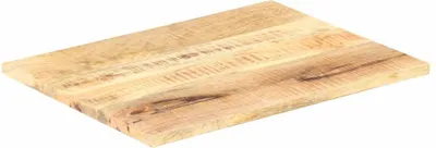Produktbild von vidaXL Tischplatte Massivholz Mango 25-27 mm 90x60 cm