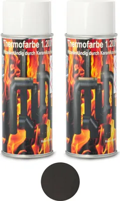 Immagine prodotto di Vernice per forno 1200 °C vernice speciale per forno vernice termica ghisa grigio forno spray 2x bomboletta spray