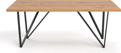 Zdjęcie produktu dla Designerski stół Ravel, 220x100 cm, dąb, styl loft