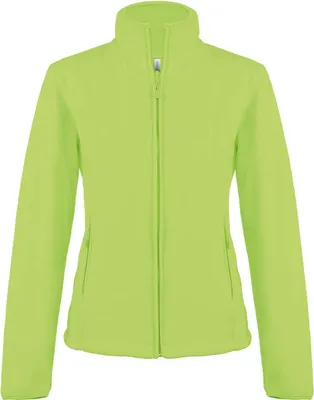Produktbild von Kariban Damen Fleece Jacke Micro Fleecejacke Windjacke Winterjacke, Größe:L, Farbe:Lime