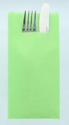 Produktbild von Airlaid Besteckservietten Apfelgrün, 40 x 40 cm, 75 Stück - Mank