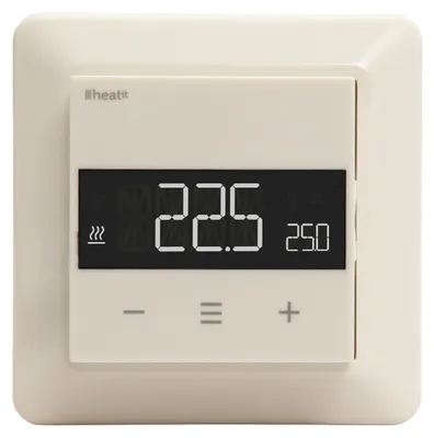 Produktbild von Heatit Z-TRM6 Z-Wave Thermostat weiß RAL 9010 für Fußbodenheizung Smart