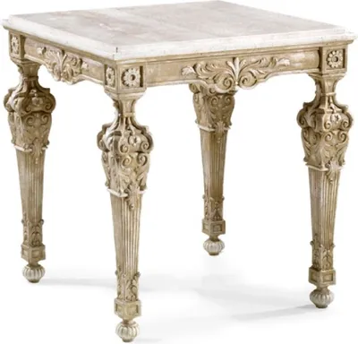 Produktbild von Casa Padrino Luxus Barock Beistelltisch Antik Beige / Weiß -  Italy