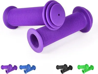 Obrázok produktu pre Detské rukoväte na bicykel, 10 cm rukoväte na riadidlá pre detské bicykle s maximálnou ochranou proti nárazom, detské rukoväte na bicykel, pogumované rukoväte pre odrážadlá, trojkolky, detské bicykle, detské bicykle v modrej farbe