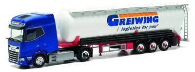 Produktbild von Herpa 954709 - 1/87 DAF XG+ Saugsilo-SZ Greiwing - Neu