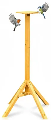 Produktbild von Holz-Futterhaus für Vögel, stehend, 105 cm hoch