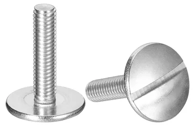 2x M6 x 25 mm Flachkopfschrauben, Edelstahl 304, Schlitz