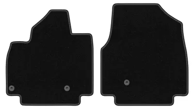 Immagine prodotto di Tappetini anteriori in moquette per KIA EV9 2023- (crossover) – 2 pezzi, neri, su misura – Wielganizator BASIC