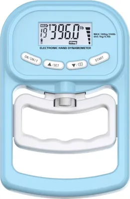 Productafbeelding van INF 180kg. Oplaadbare elektronische dynamometer voor het meten van de grijpkracht. Blauw