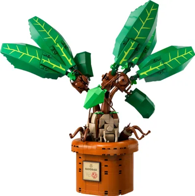 Produktbild von LEGO Harry Potter Zaubertrankpflanze: Alraune, Pflanzen-Spielzeug mit Topf, magisches Geschenk für Mädchen, Jungen und alle Fans, Spielset für fantasievolle Kinder, Wohn-Deko 76433