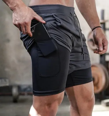 Produktbild von 1 Sportshorts – schwarz und grau
