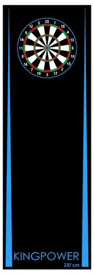 Image de Tapis Paillet Fléchettes Tournoi Fléchettes Bleu 237x80 cm Dart Kingpower