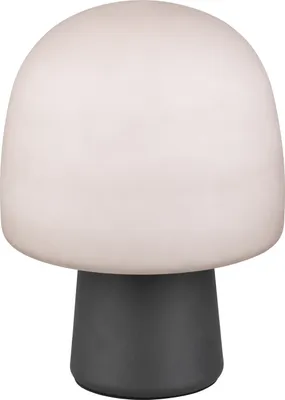Obrázok produktu pre Stolná lampa - V 27 cm - Čierna - Taupe - Sklo - Kov
