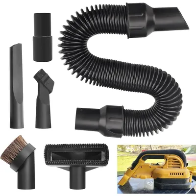 Produktbild von INF Vakuumschlauch- und Zubehörset — Flexibler Ersatzschlauch kompatibel mit DeWalt DCV517B DCV517M1 DC515B DC515K DC515P