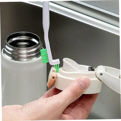 Produktbild von 16 Stück Reinigungsbürsten Silikon Mehrzweck Flaschenbürste Fugenreinigungswerkzeug für Kleine Räume Allgemein für Flaschen Babyflaschen und Becher