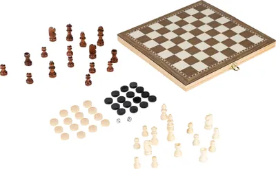 Produktbild von HI Schachbrett Backgammon-Spiel Schachspiel Schachbrettspiel Mühle Dame 66183