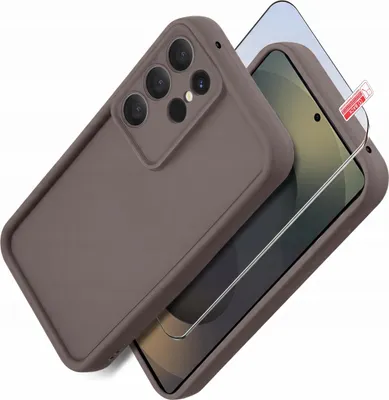Obrázek produktu pro Pouzdro pro Samsung S25 Ultra silikonové MATOVÉ + Ochranné sklo na displej 9H