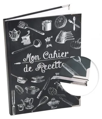 Rezeptbuch zum Ausfüllen, A5, schwarz-weiß, Geburtstag, Hochzeit