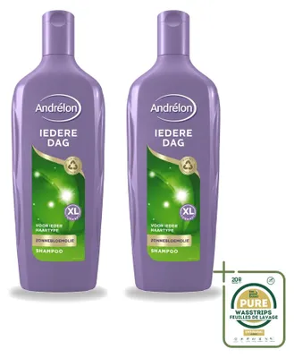 Immagine prodotto di 2 flaconi di shampoo Andrélon "Ogni Giorno" - 450 ml - Confezione risparmio - 2 pezzi