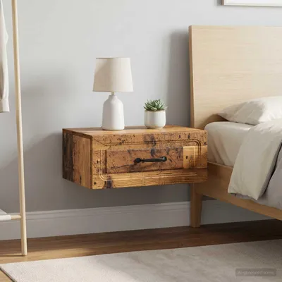 Productafbeelding van vidaXL Wandgemonteerde nachtkastjes, 2 stuks, gerecycled hout, 49 x 34,5 x 20 cm