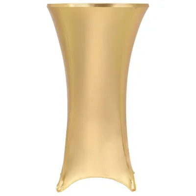 Produktbild von CLORIS 2 Stück Stretch-Tischdecken Golden 80 cm , 1,1 kg