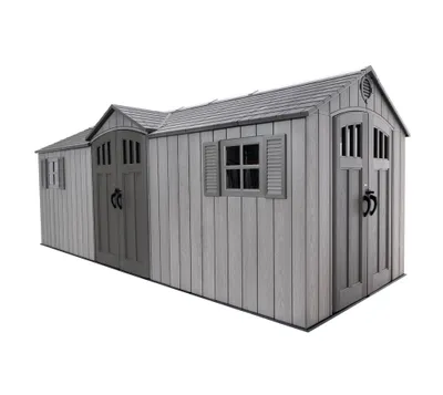 Produktbild von Lifetime Kunststoff Gerätehaus Neptun Dunkelgrau 243x610x241 cm
