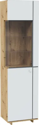 Produktbild von Furniture24 Vitrine Modico MC-03 Schrank Vitrinenschrank 1 türiger Wohnzimmerschrank