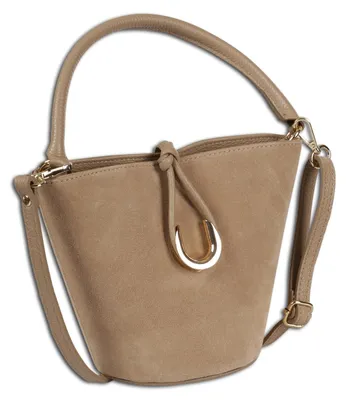 Zdjęcie produktu dla Toscanto taupe, beżowa torebka średniej wielkości 23 x 18 x 14 cm OTT847HI3