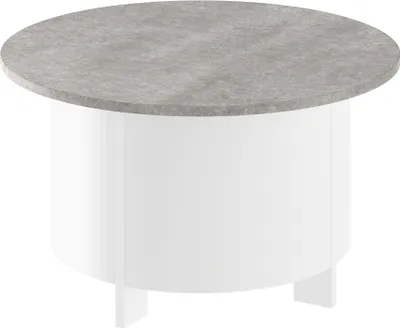 Produktbild von Design Couchtisch HSL-111 rund Hochglanz Wohnzimmer Tisch 80 x 44 cm
