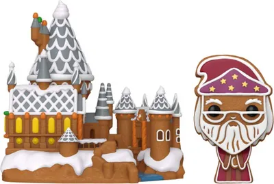Produktbild von Harry Potter POP! Town Vinyl Figur Dumbledore & Hogwarts 9 cm