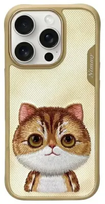 Immagine prodotto di Nimmy Etui Iphone 16 Pro Max 6.9 Khaki Big Eyed Pet 2.0 Cat