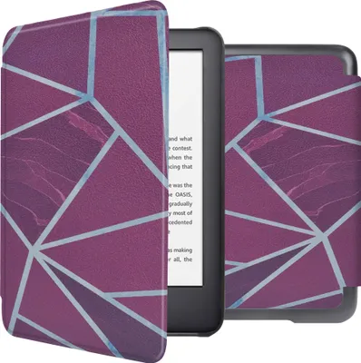 Immagine prodotto di Custodia rigida slim imoshion Design con chiusura a libro Amazon Kindle (2024) / Amazon Kindle (2022) 11a generazione - Bordeaux Graphic