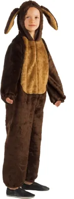 Hasen Kostüm Mümmelmann für Kinder Gr. 128-140 braun Tierkostüm Ostern Fasching Karneval Mottoparty Osterhase