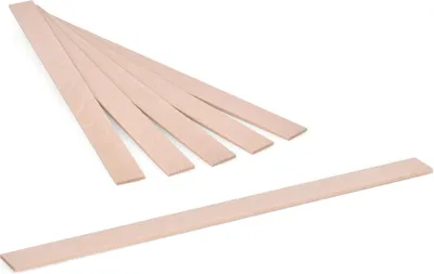 Image de 500 bâtonnets en bois | 258 x 16 x 3,2 mm | Charme pour le bricolage