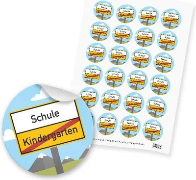 Produktbild von itenga 24x Sticker "Einschulung" (Motiv 169)