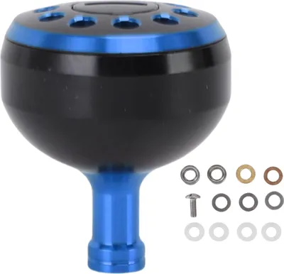 Obrázek produktu pro 38mm tlačítko napájení, vhodné pro rybářskou rukojeť S A D, hliníková slitina, ergonomická rukojeť, protiskluzové příslušenství upravené pro baitcasting, černá