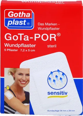 Produktbild von GoTa-POR Wundpflaster steril 7,2cmx5cm, 5 St. Pflaster