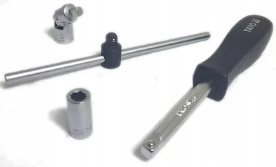 Produktbild von Yato 1/4 Zoll Werkzeugsatz mit T-Griff, Gelenk, Adapter