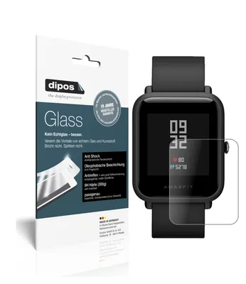 Produktbild von 2x Schutzfolie für Huami Amazfit Bip S matt - Anti-Shock 9H Folie dipos Glass Kunststoffglas