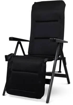 Immagine prodotto di Poltrona prendisole - DOMETIC - Gardina Lounger - Nera - Reclinabile - Alluminio - Tessuto SoftMesh