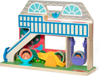 Produktbild von Melissa & Doug Holz-Schulhof - Kleinkind Lernspielzeug Holzspielzeug