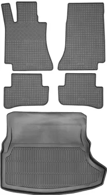 Immagine prodotto di Mercedes Classe C W205 Berlina (2014-2021) - Set: Tappetini in gomma + Tappetino per il bagagliaio