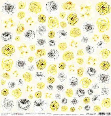 Produktbild von CRAFT OCLOCK 30x30cm einseitig Scrapbooking Papier 250g, Blumen 027